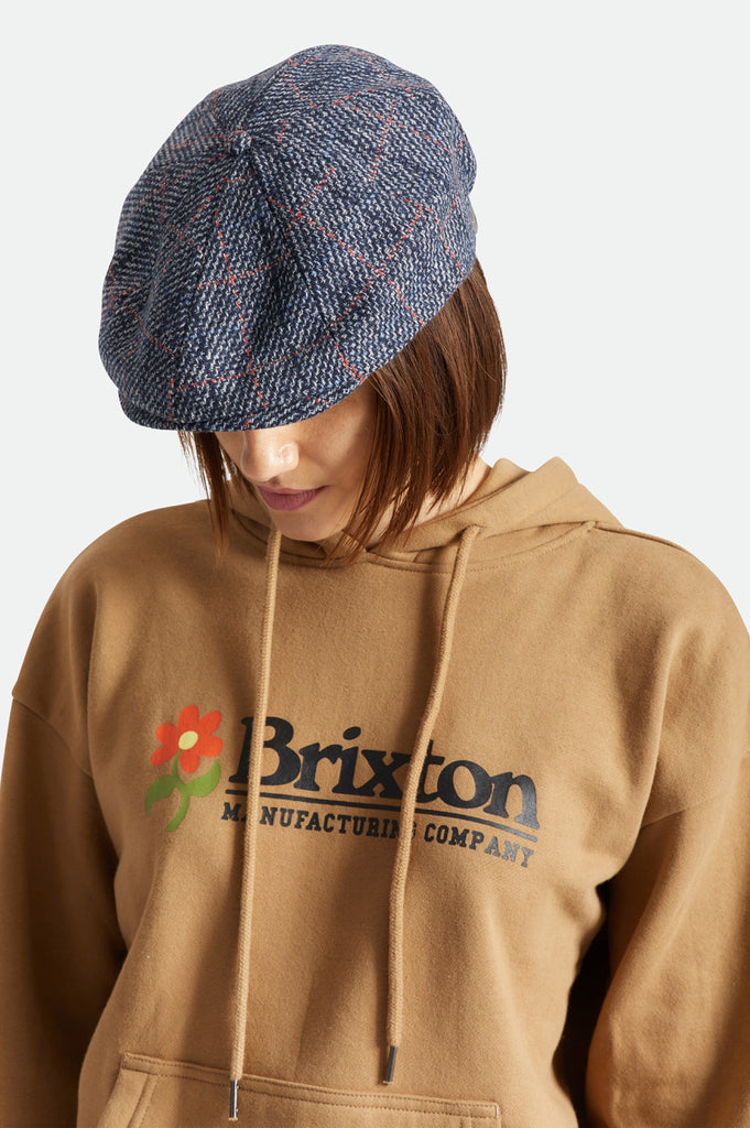 Brixton Brood Snap Cap - Washed Navy/Phoenix Orange