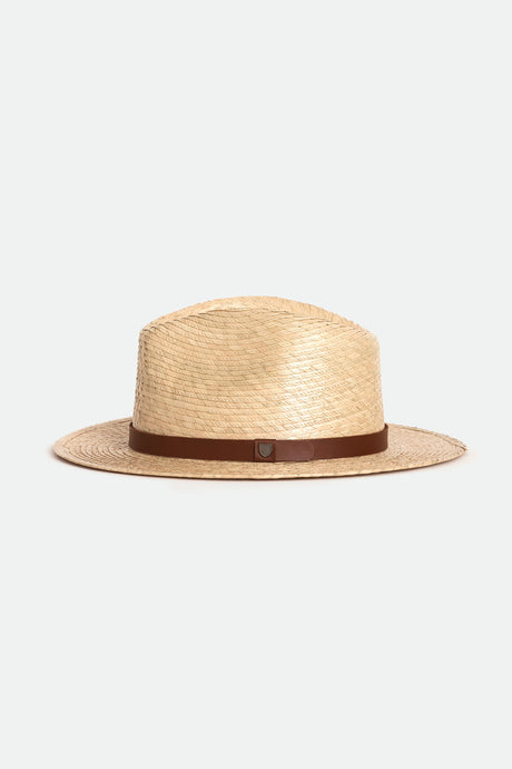 Messer Straw Fedora - Tan