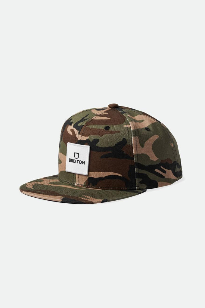 Brixton Alpha Square MP Snapback - Camo Surplus