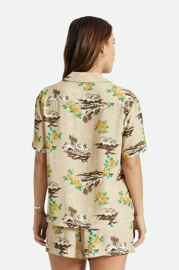 Brixton Bunker Paradise S/S Woven - Safari