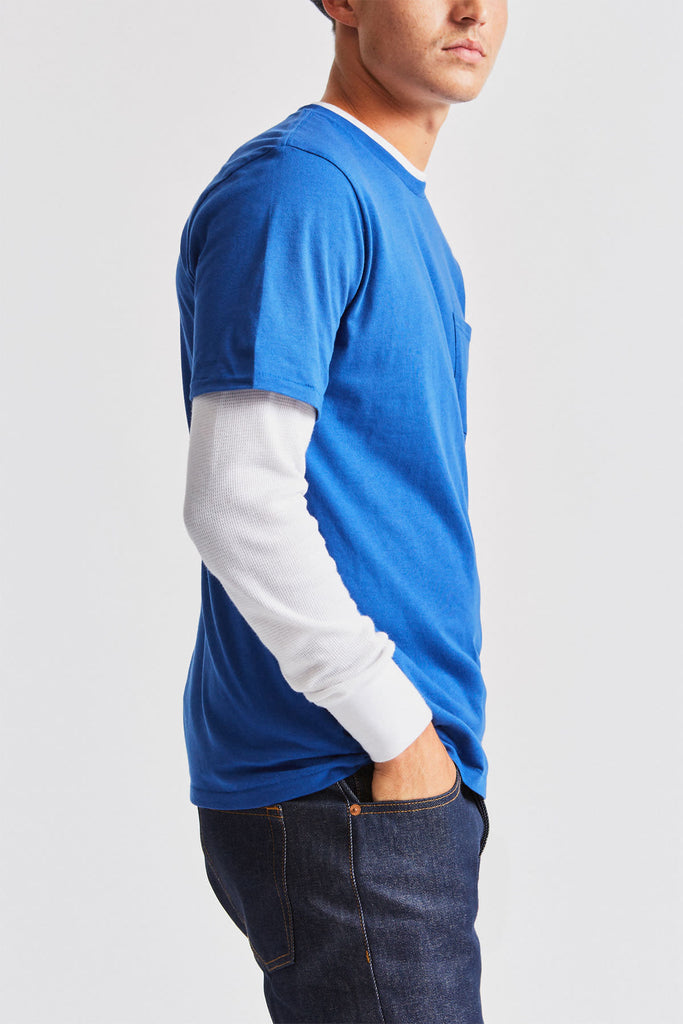 Brixton Basic S/S Pocket Tee - Monaco Blue