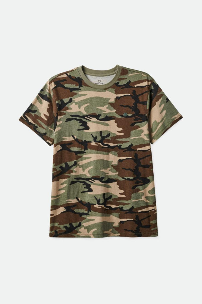 Brixton Vintage Reserve S/S Tee - Camo Vintage Wash