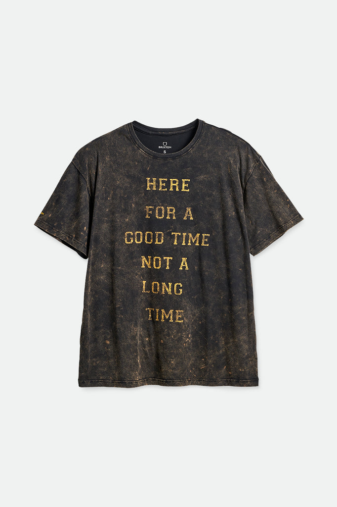 Women's Goodtime Women's S/S Oversized Tee - Black/Washed Black Cloud Wash - Front Side