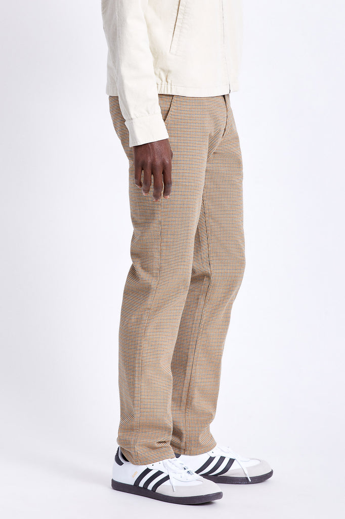 Brixton Choice Chino Pant - Vanilla Houndstooth