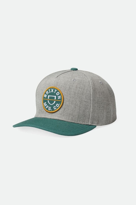 Crest C MP Snapback - Dark Heather Grey/Dark Green