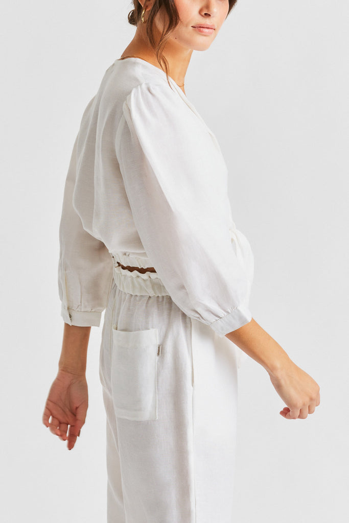 Brixton Eden Top - White