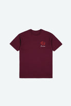 Men's Prairie S/S Standard Tee - Burgundy - Front Side