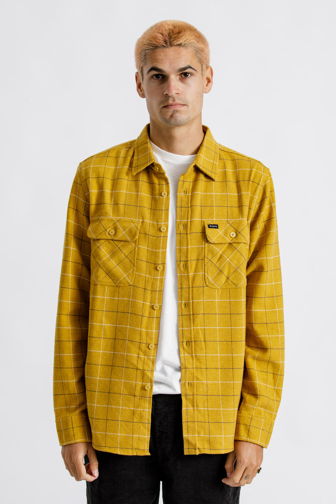 Brixton Bowery L/S Flannel - Honey