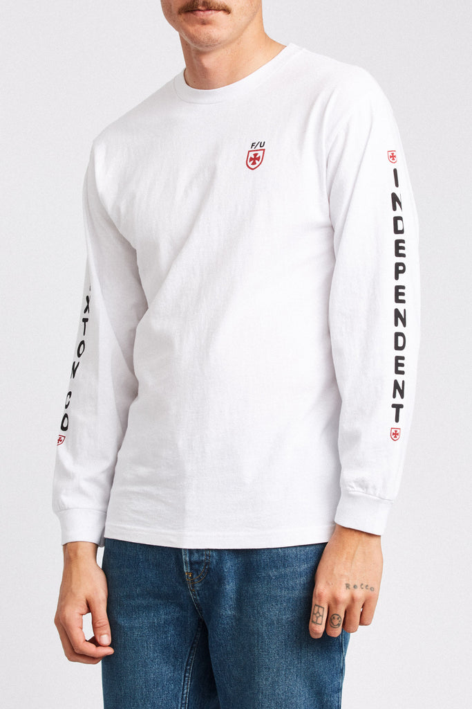 Brixton Frame L/S Standard Tee - White