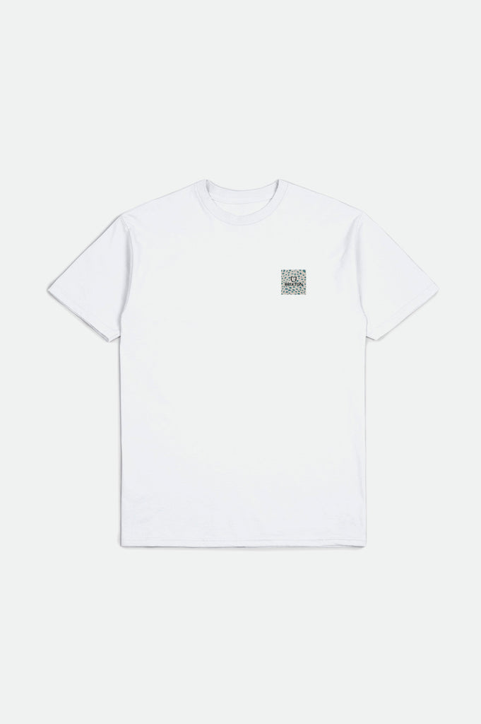 Brixton Alpha Square S/S Standard Tee - White/Cheetah