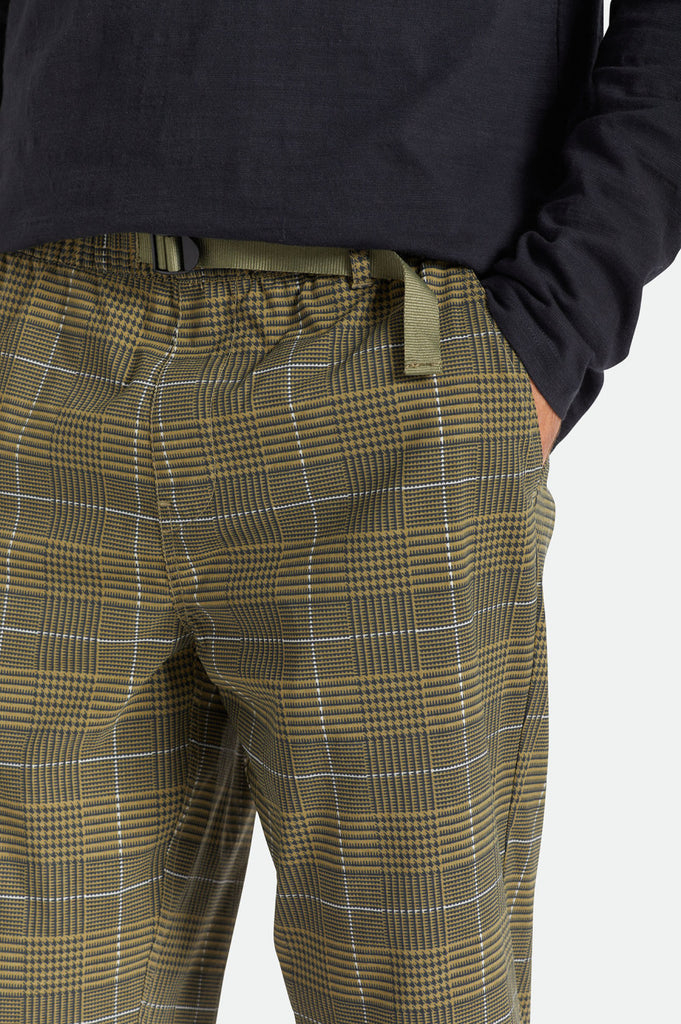 Brixton Steady Cinch Taper Utility Pant - Military Olive/Black