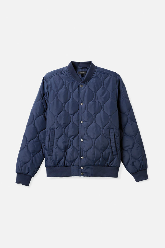 Brixton Dillinger Quilted Bomber Jacket - Moonlit Ocean