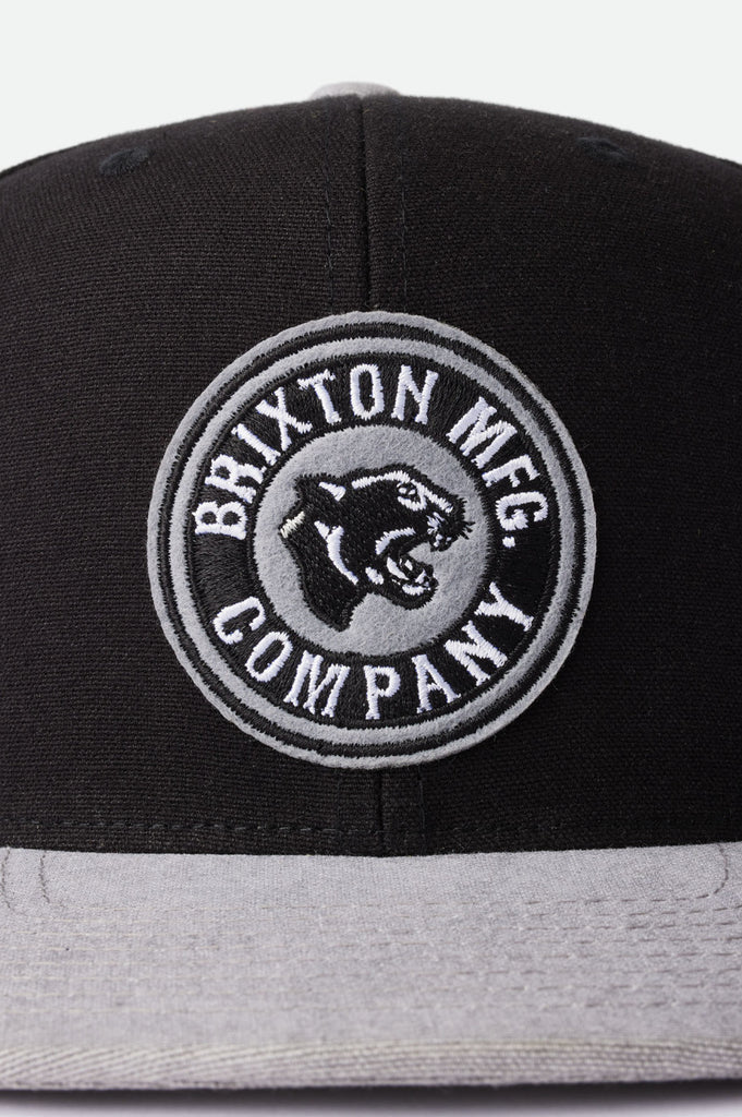 Brixton Forte Utility MP Snapback - Black/Grey