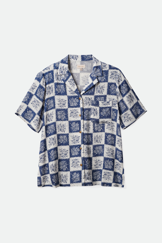 Brixton Bunker Patchwork Boyfriend S/S Woven  - Joe Blue