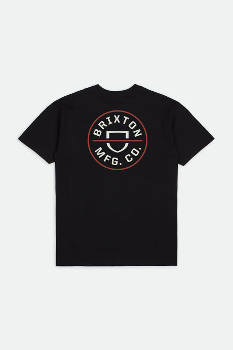 Crest II S/S Standard Tee - Black/Cream