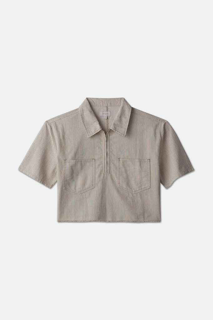 Brixton Hazel 1/2 Zip Woven - Khaki