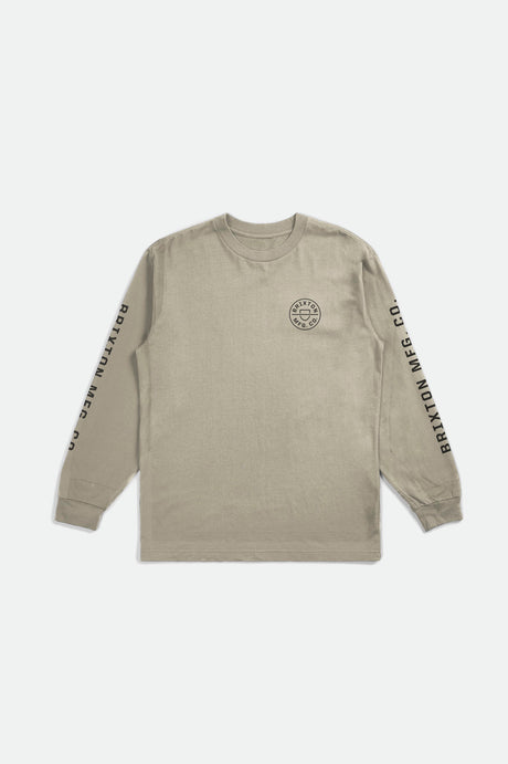 Crest L/S Standard Tee - Cream/Black