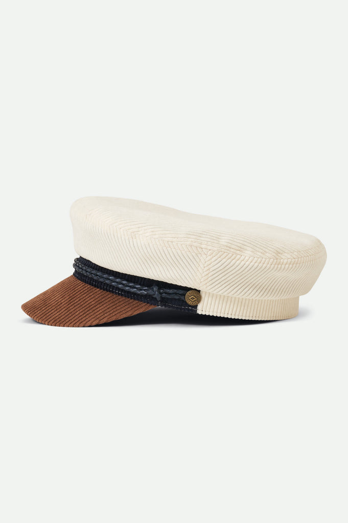 Brixton Ashland Cap - Off White/Hide/Navy