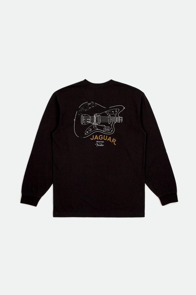 Brixton Fender Jaguar Contour L/S Standard Tee - Black