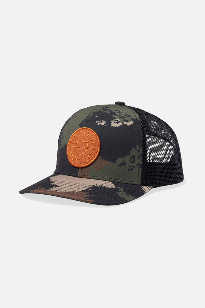 Brixton Crest NetPlus MP Trucker Hat - Camo/Black