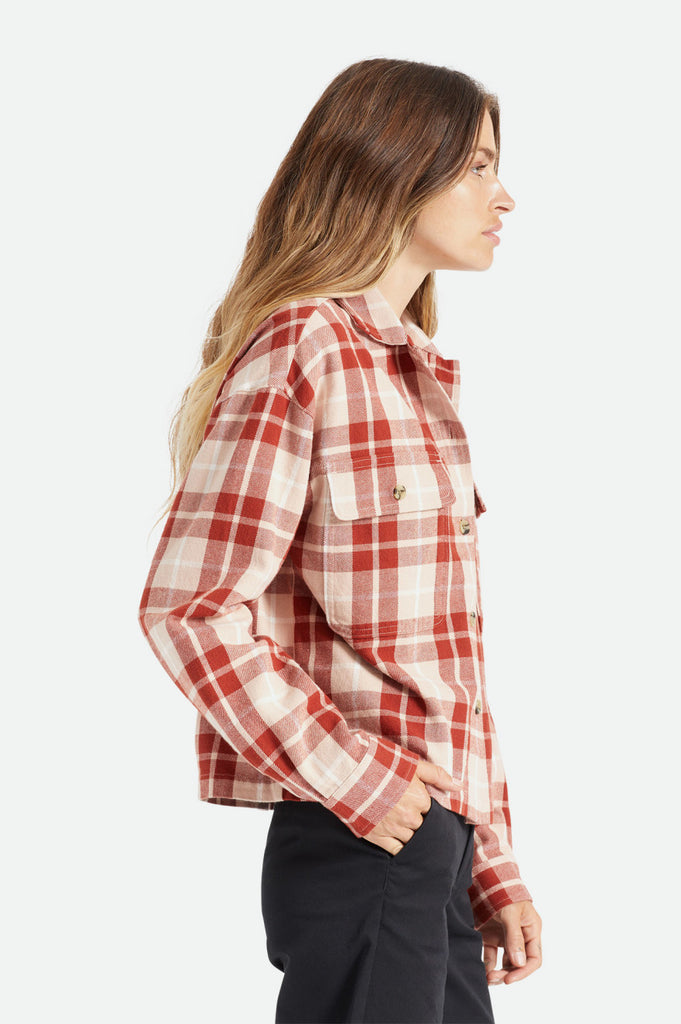 Brixton Bowery Women's L/S Flannel - Rose Dust