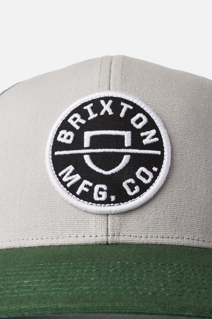 Brixton Crest NetPlus MP Mesh Cap - Silver Pine/White