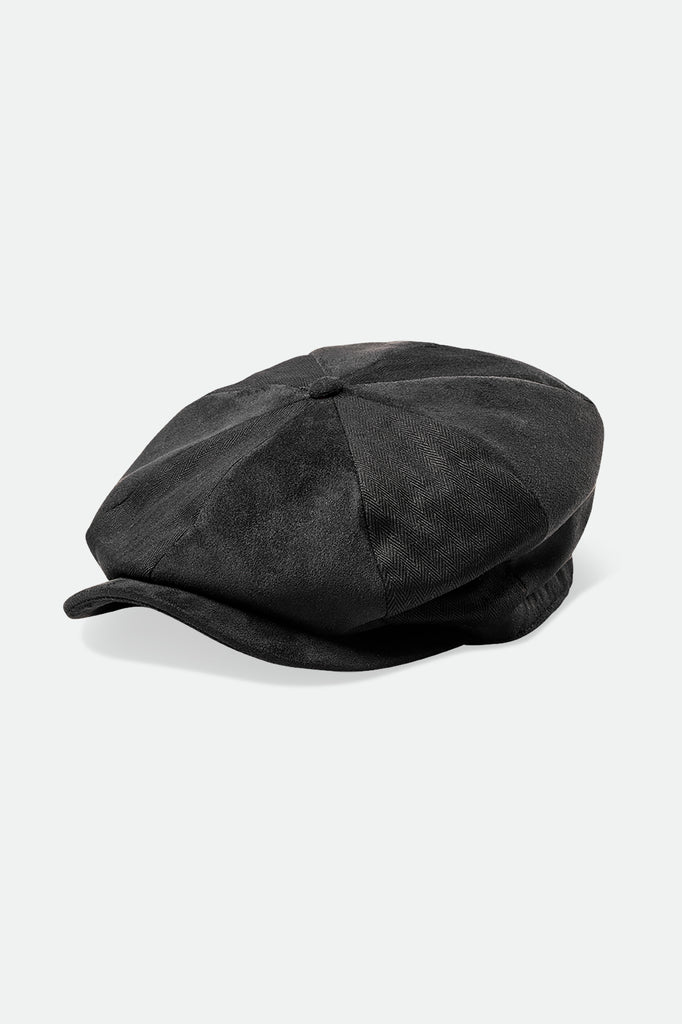 Unisex Brood Baggy Snap Cap - Black/Black - Front Side