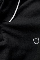 Men's Proper S/S Jersey Polo Knit - Black/White - Additional Laydown 1