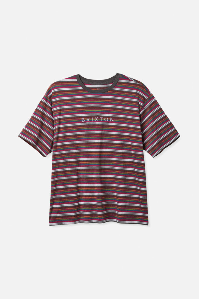 Brixton Hilt Boxy Alpha Line S/S Knit - Viva Multi Stripe