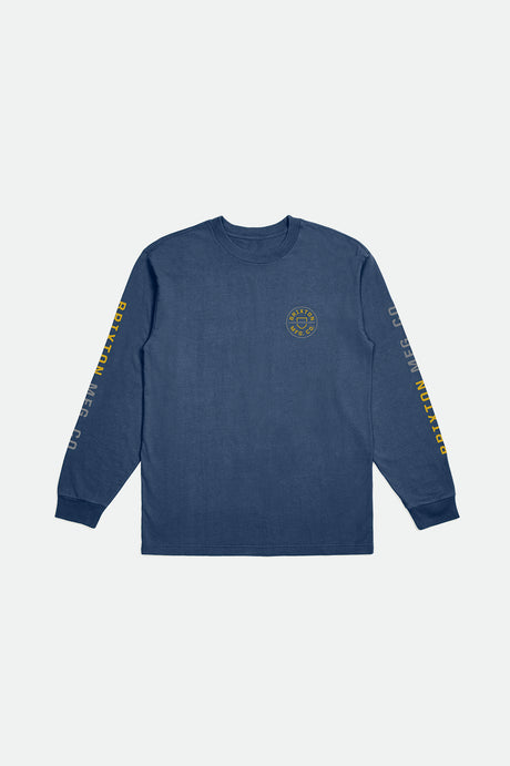 Crest L/S Standard Tee - Joe Blue