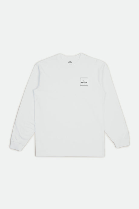 Alpha Block L/S Standard Tee - White