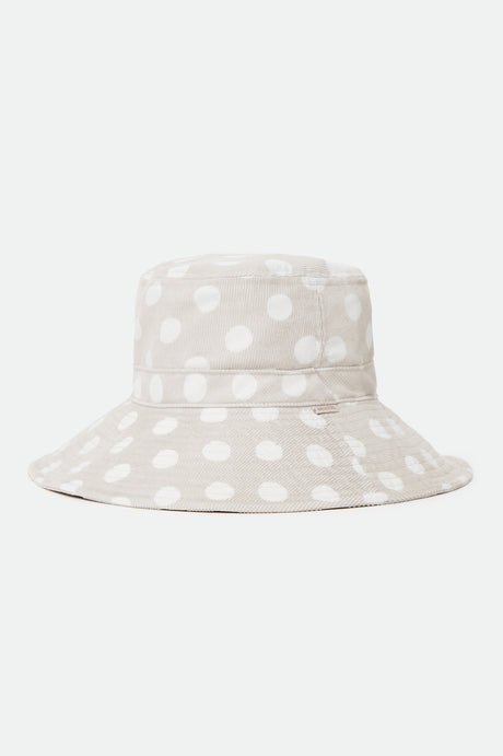 Dylan Bucket Hat - Beige Polka Dot