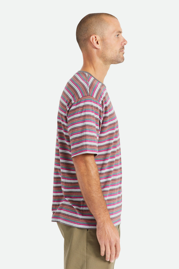 Brixton Hilt Boxy Alpha Line S/S Knit - Viva Multi Stripe