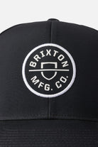 Brixton Men's Crest Netplus Utility Snapback - Black | Extra Shot