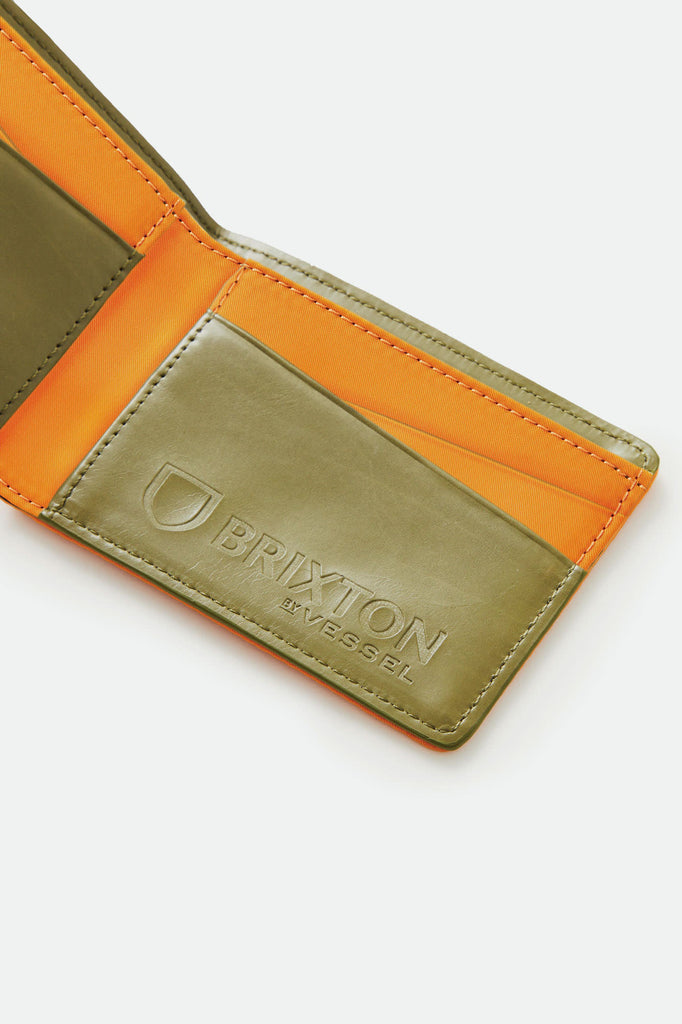 Brixton Brixton x Vessel Wallet - Orange/Olive