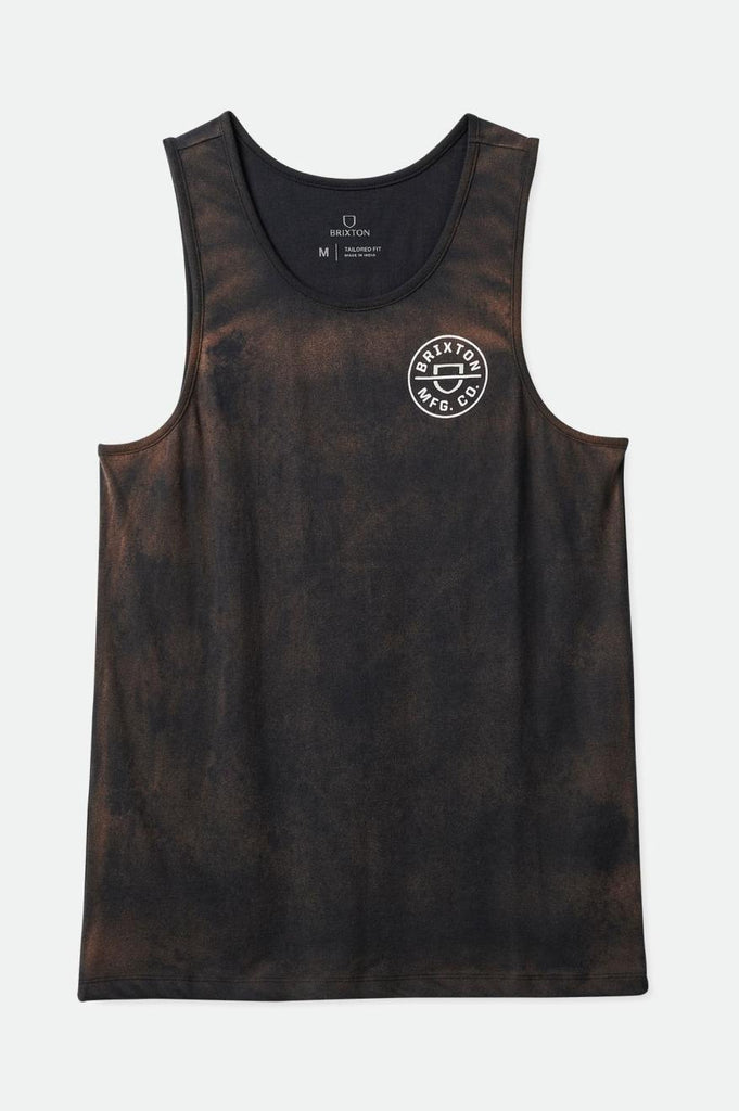 Brixton Crest Tank Top - Black Sun Wash