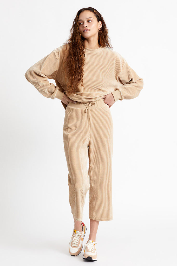 Brixton Dazed Crop Pant - Vanilla