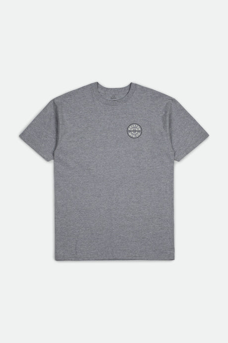 Crest II S/S Standard Tee - Heather Grey/Cream