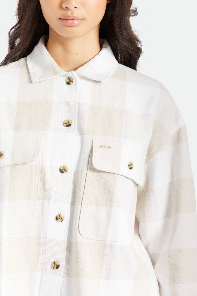 Brixton Bowery Women's L/S Flannel - White