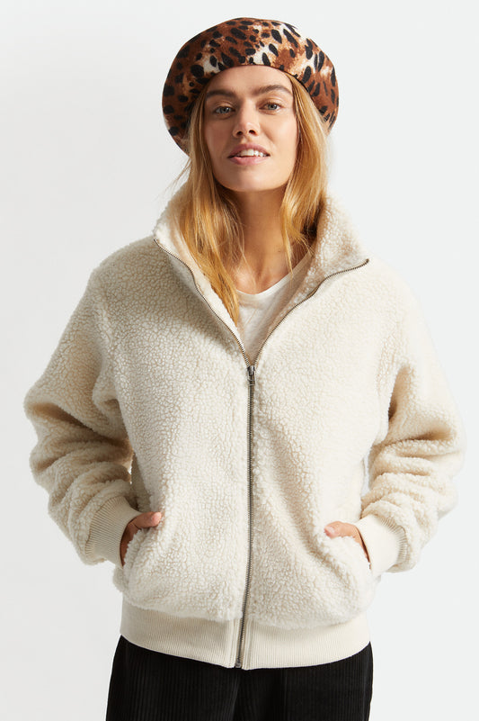 Women's Utopia Sherpa Bomber Jacket Dove – Brixton Australia