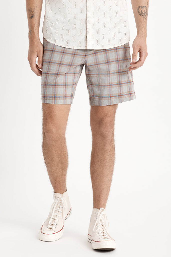 Brixton Choice E-Waist Short - Grey Plaid