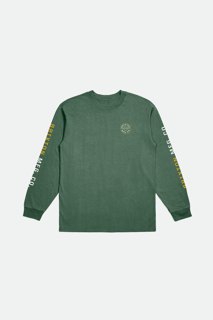 Brixton Crest L/S Standard Tee - Myrtle