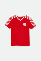 Men's Phys. Ed. Track S/S Standard Tee  - Racing Red - Front Side