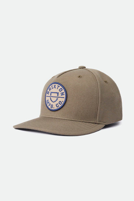 Unisex Crest C MP Snapback - Military Olive - Front Side