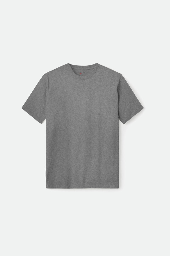 Men's Basic S/S Tailored Tee - Heather Grey - Front Side