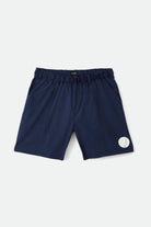 Men's Phys. Ed. Nylon Running Short - Dress Blue - Front Side