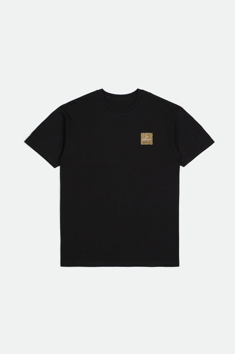 Alpha Square S/S Standard Tee - Black/Cheetah