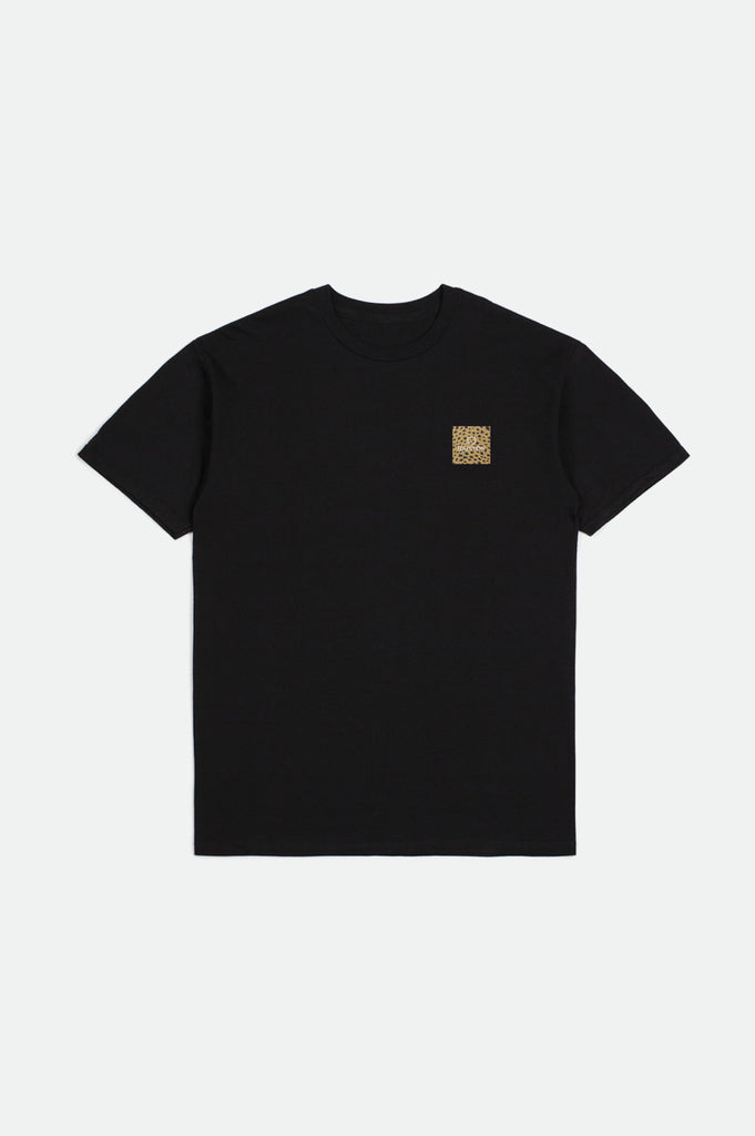 Brixton Alpha Square S/S Standard Tee - Black/Cheetah