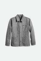 Men's Survey Chore Coat - Black/Grey Herringbone - Front Side