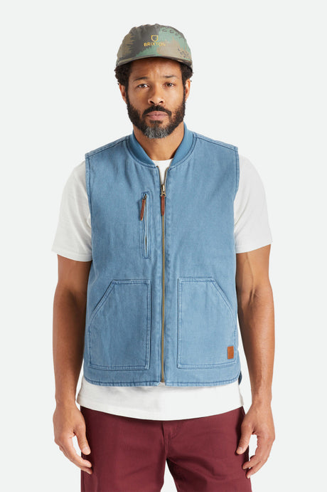 Abraham Reversible Vest - Indie Teal